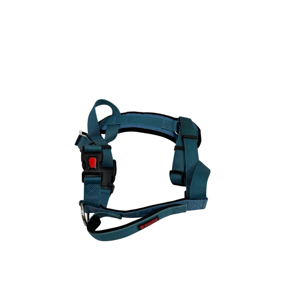 KONG 2.0 Traffic Dog Harness Large Teal Blue Padded Adjustable Large Dog